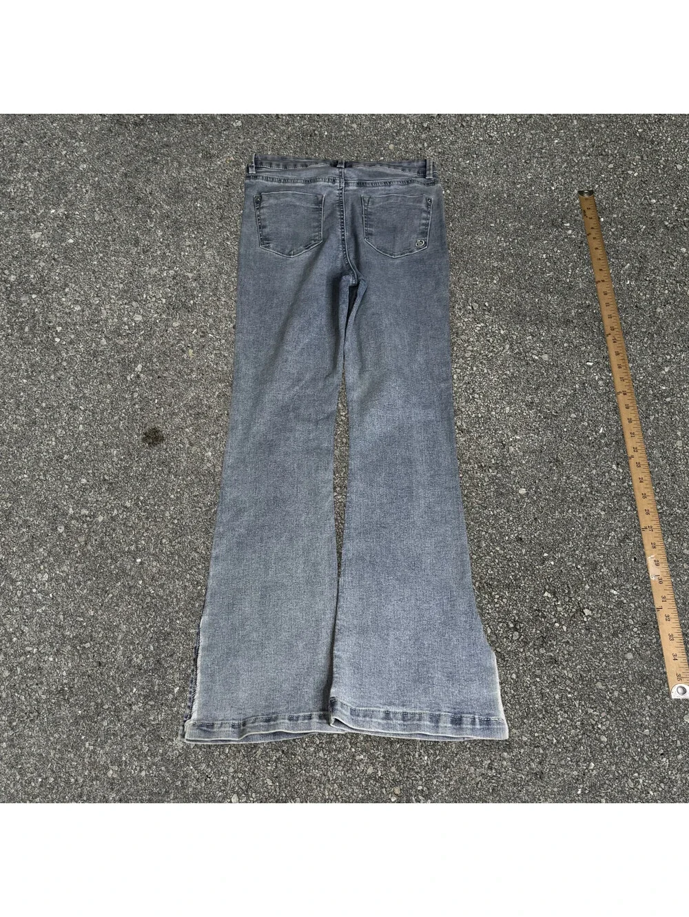 Indigo Rein Retro Y2K Straight Leg Skinny Flared Jeans Women Size 27x31